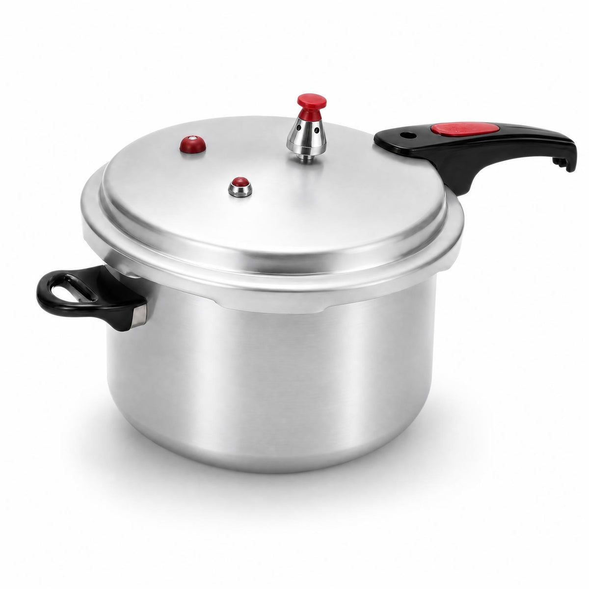 5L.Single‑Handle Aluminum Pressure Cooker, Safe & Fast Cooking.
