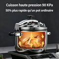 Autocuiseur haute pression 90 KPa, 50% plus rapide